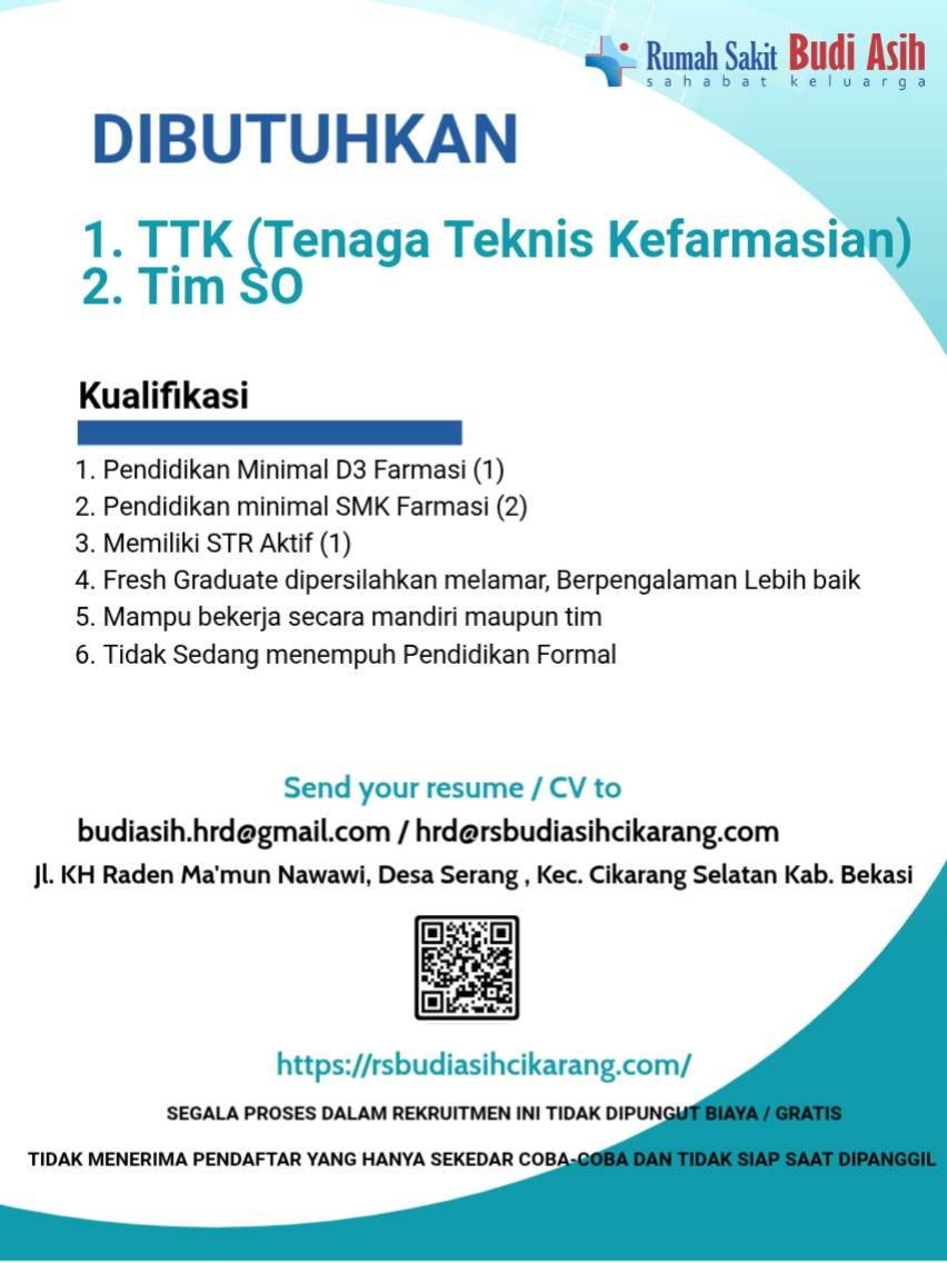 TTK ( Tenaga Teknis Kefarmasian ) dan TIM SO